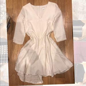 White a line dress